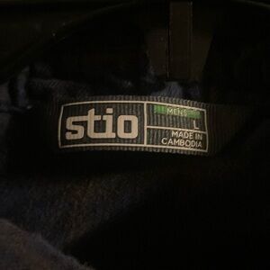 Men’s size, large, STIO blue, and gold flannel